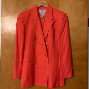 Pink Woman's Petite Talbots Blazer